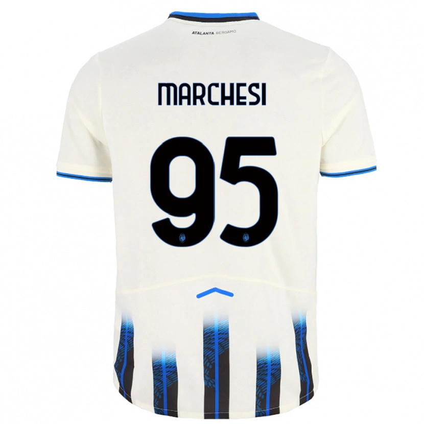 Danxen Niño Camiseta Silvia Marchesi #95 Blanco Azul 2ª Equipación 2025/26 La Camisa