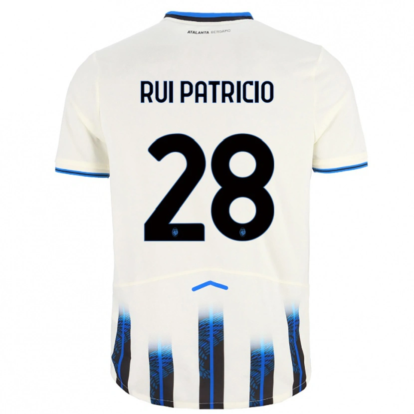Danxen Niño Camiseta Rui Patricio #28 Blanco Azul 2ª Equipación 2025/26 La Camisa