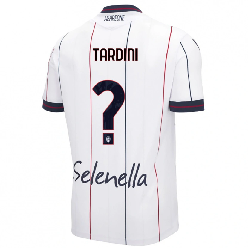 Danxen Niño Camiseta Sara Tardini #0 Blanco Azul Real 2ª Equipación 2025/26 La Camisa