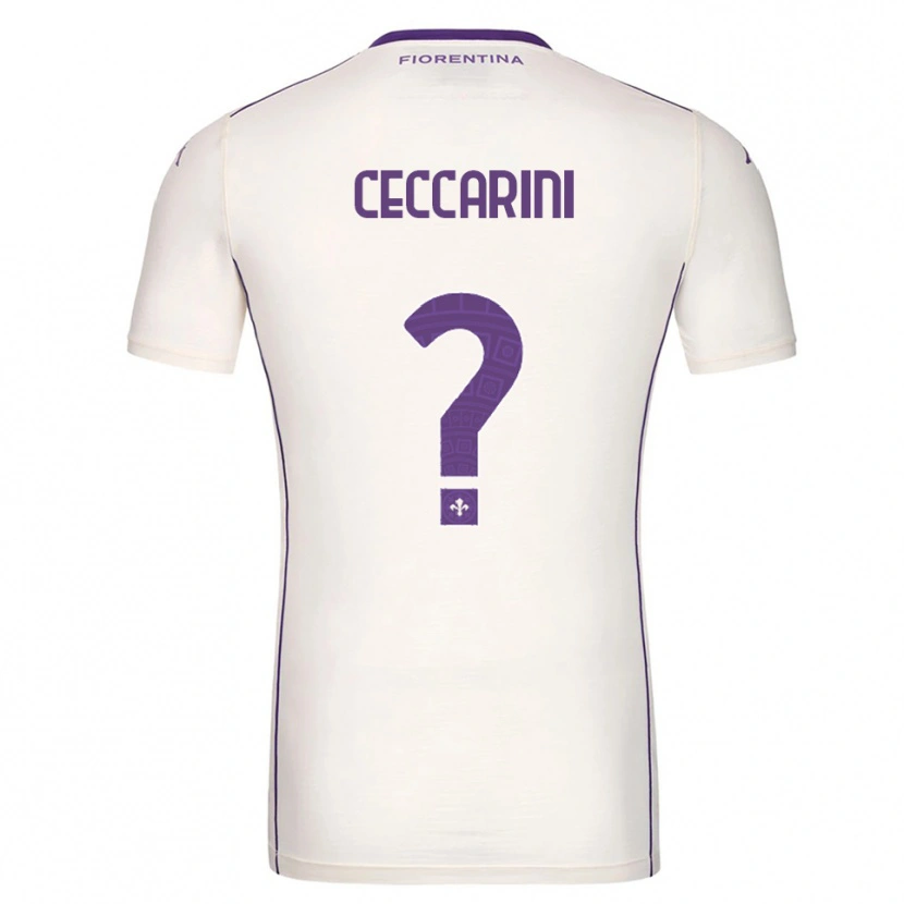 Danxen Niño Camiseta Mattia Ceccarini #0 Blanco Púrpura Rojo 2ª Equipación 2025/26 La Camisa