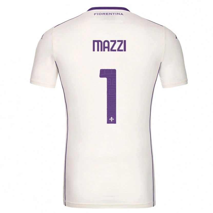 Danxen Niño Camiseta Tommaso Mazzi #1 Blanco Púrpura Rojo 2ª Equipación 2025/26 La Camisa