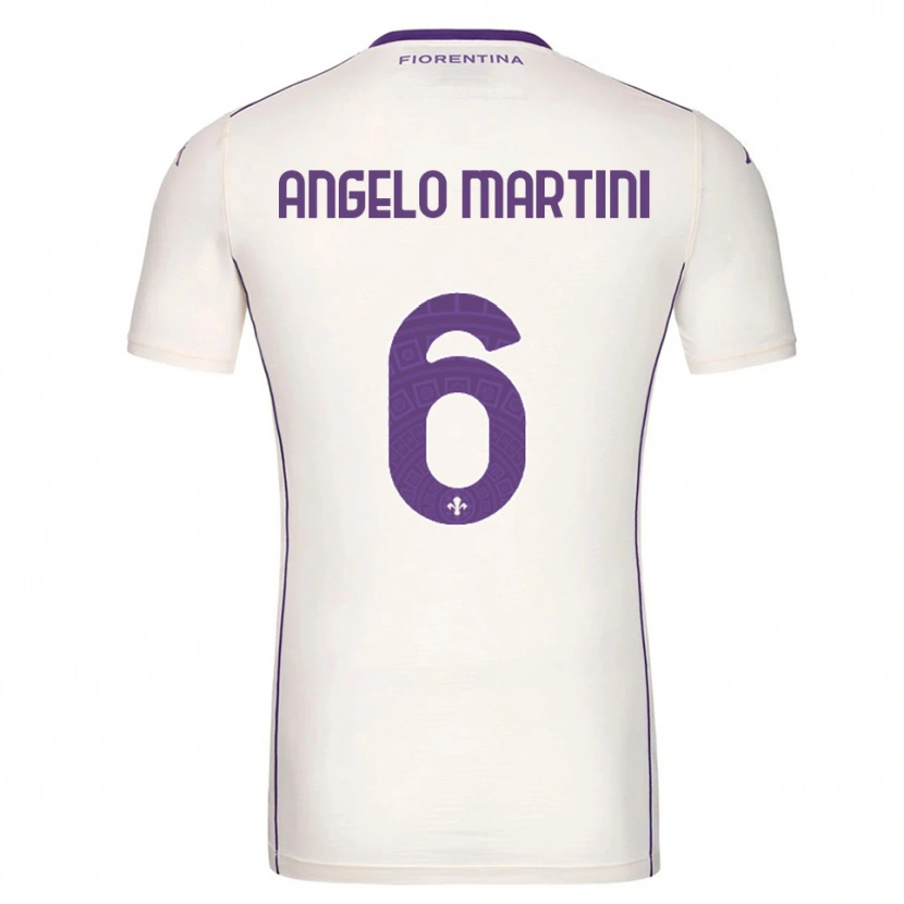 Danxen Niño Camiseta Angelo Martini #6 Blanco Púrpura Rojo 2ª Equipación 2025/26 La Camisa