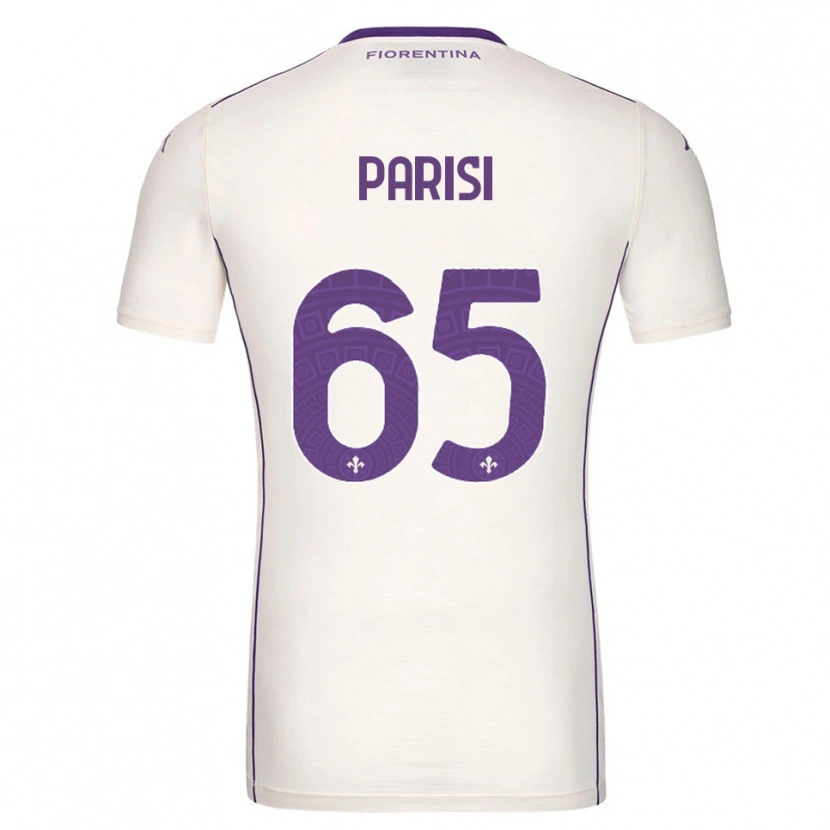 Danxen Niño Camiseta Fabiano Parisi #65 Blanco Púrpura Rojo 2ª Equipación 2025/26 La Camisa