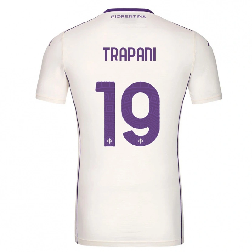 Danxen Niño Camiseta Niccolò Trapani #19 Blanco Púrpura Rojo 2ª Equipación 2025/26 La Camisa