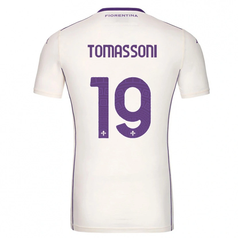 Danxen Niño Camiseta Emma Tomassoni #19 Blanco Púrpura Rojo 2ª Equipación 2025/26 La Camisa