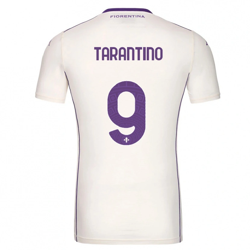 Danxen Niño Camiseta Jacopo Tarantino #9 Blanco Púrpura Rojo 2ª Equipación 2025/26 La Camisa