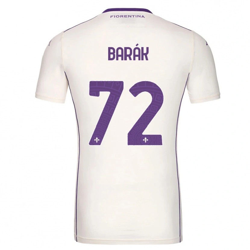Danxen Niño Camiseta Antonín Barák #72 Blanco Púrpura Rojo 2ª Equipación 2025/26 La Camisa