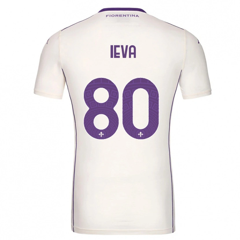 Danxen Niño Camiseta Stella Ieva #80 Blanco Púrpura Rojo 2ª Equipación 2025/26 La Camisa