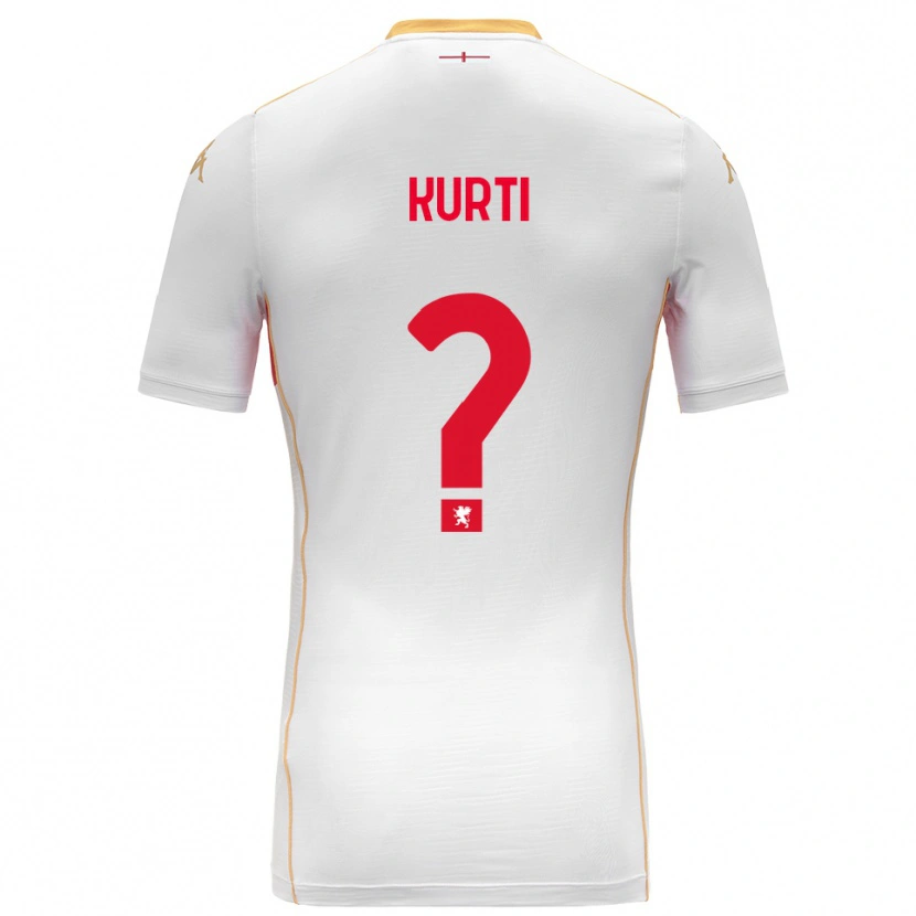Danxen Niño Camiseta Darli Kurti #0 Blanco Rojo 2ª Equipación 2025/26 La Camisa