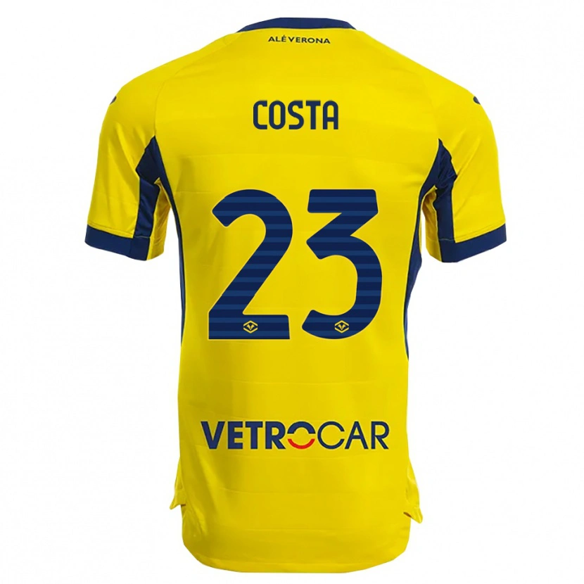 Danxen Niño Camiseta Nicole Costa #23 Amarillo Marino 2ª Equipación 2025/26 La Camisa
