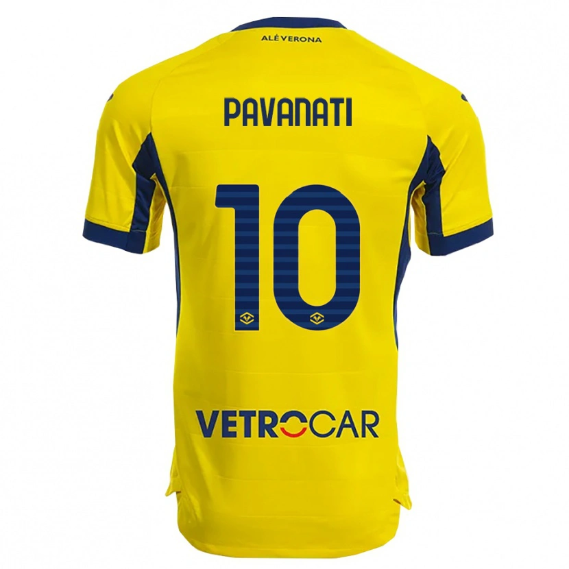 Danxen Niño Camiseta Alessandro Pavanati #10 Amarillo Marino 2ª Equipación 2025/26 La Camisa