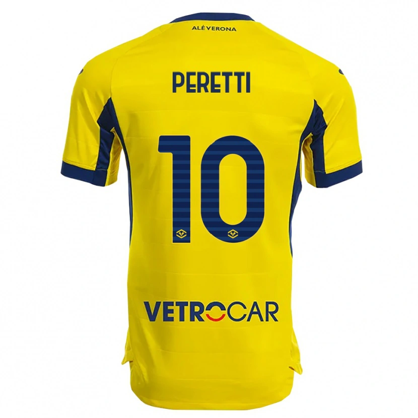Danxen Niño Camiseta Rachele Peretti #10 Amarillo Marino 2ª Equipación 2025/26 La Camisa