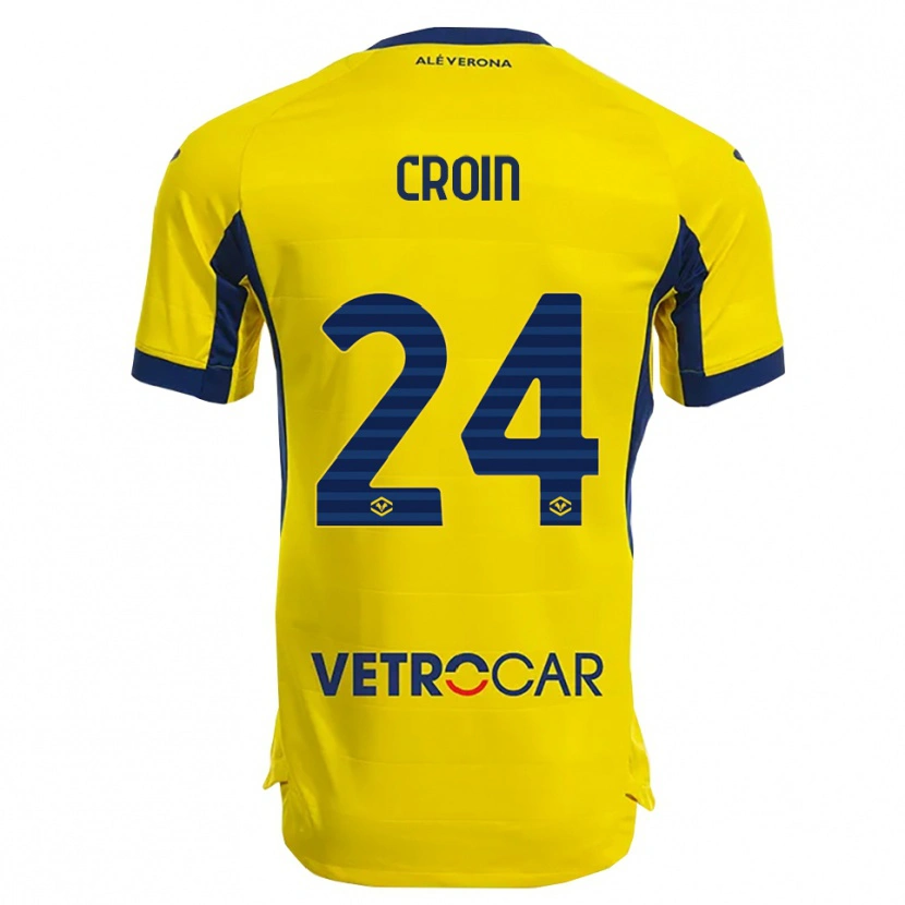 Danxen Niño Camiseta Nicole Croin #24 Amarillo Marino 2ª Equipación 2025/26 La Camisa