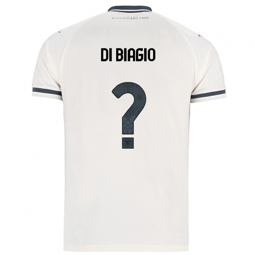 Danxen Niño Camiseta Simone Di Biagio #0 Blanco Marino 2ª Equipación 2025/26 La Camisa