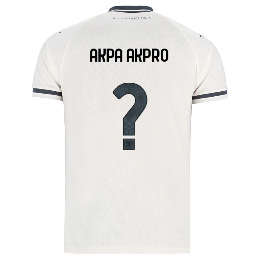 Danxen Niño Camiseta Jean-Daniel Akpa Akpro #0 Blanco Marino 2ª Equipación 2025/26 La Camisa