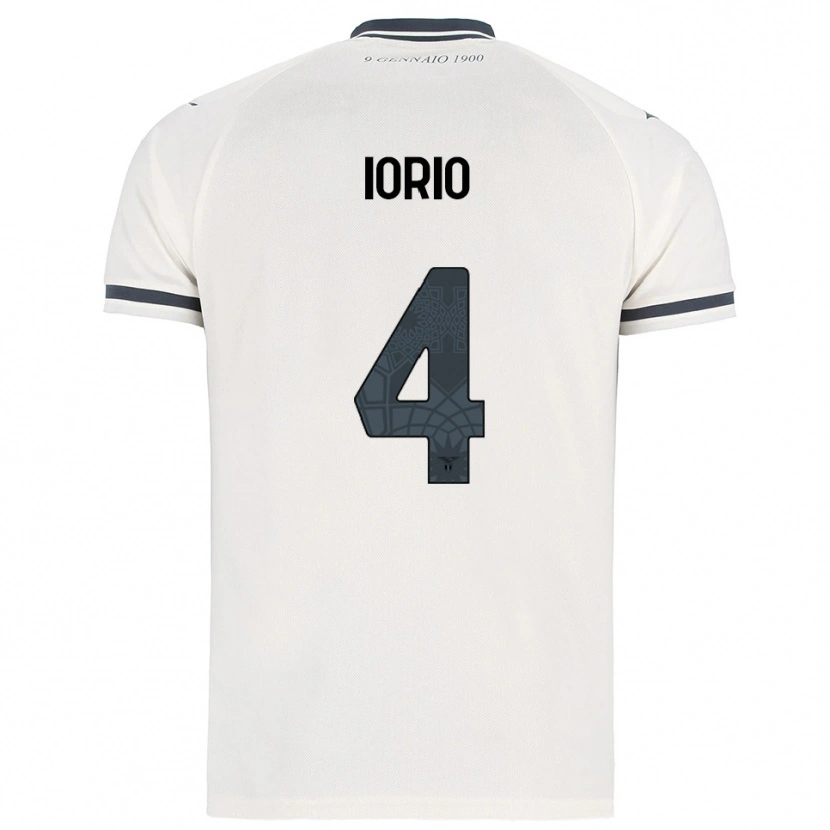 Danxen Niño Camiseta Antonio Iorio #4 Blanco Marino 2ª Equipación 2025/26 La Camisa