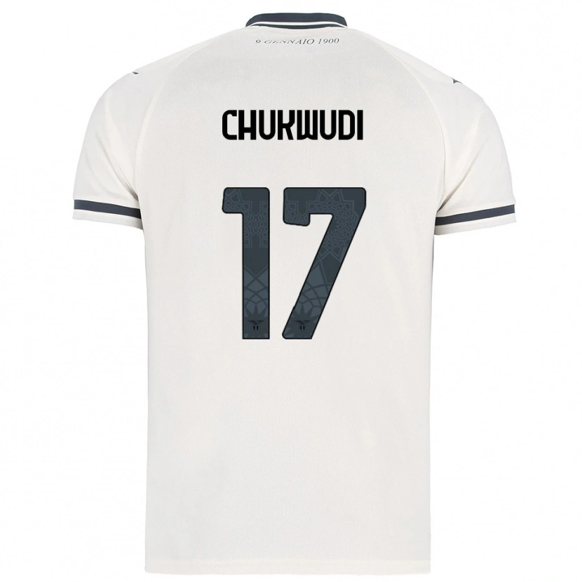 Danxen Niño Camiseta Ogonna Franca Chukwudi #17 Blanco Marino 2ª Equipación 2025/26 La Camisa