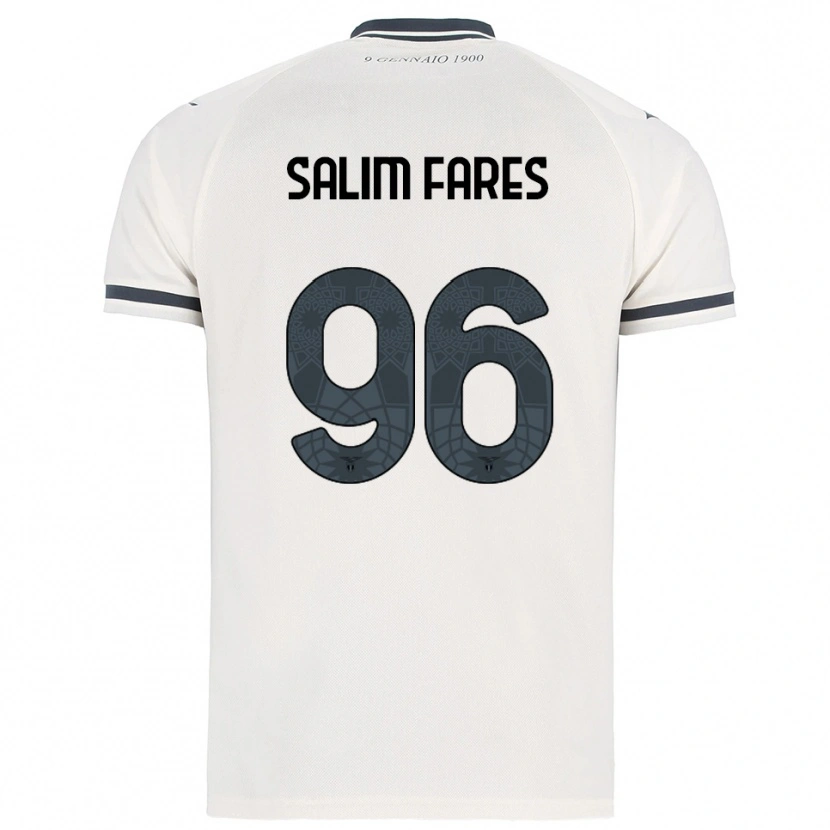 Danxen Niño Camiseta Mohamed Salim Fares #96 Blanco Marino 2ª Equipación 2025/26 La Camisa