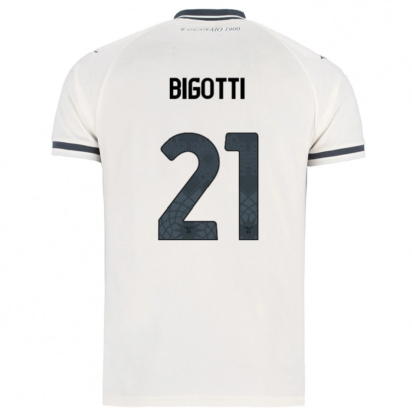 Danxen Niño Camiseta Massimo Bigotti #21 Blanco Marino 2ª Equipación 2025/26 La Camisa