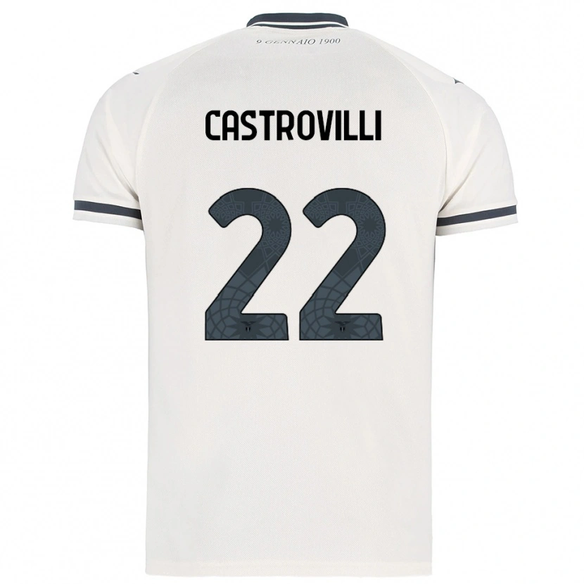 Danxen Niño Camiseta Gaetano Castrovilli #22 Blanco Marino 2ª Equipación 2025/26 La Camisa