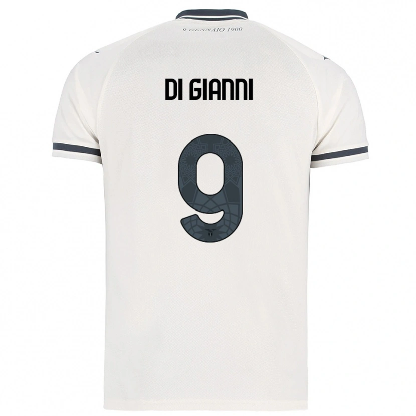 Danxen Niño Camiseta Vincenzo Di Gianni #9 Blanco Marino 2ª Equipación 2025/26 La Camisa