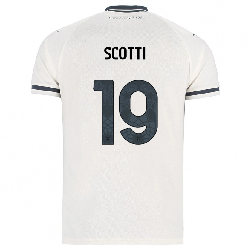 Danxen Niño Camiseta Asia Scotti #19 Blanco Marino 2ª Equipación 2025/26 La Camisa