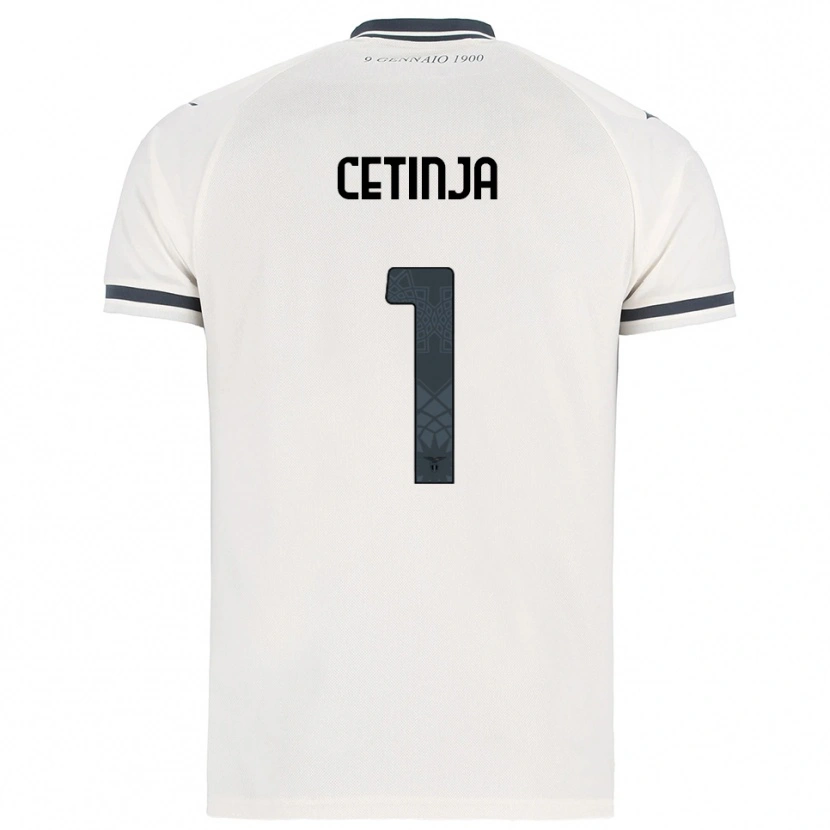 Danxen Niño Camiseta Sara Cetinja #1 Blanco Marino 2ª Equipación 2025/26 La Camisa