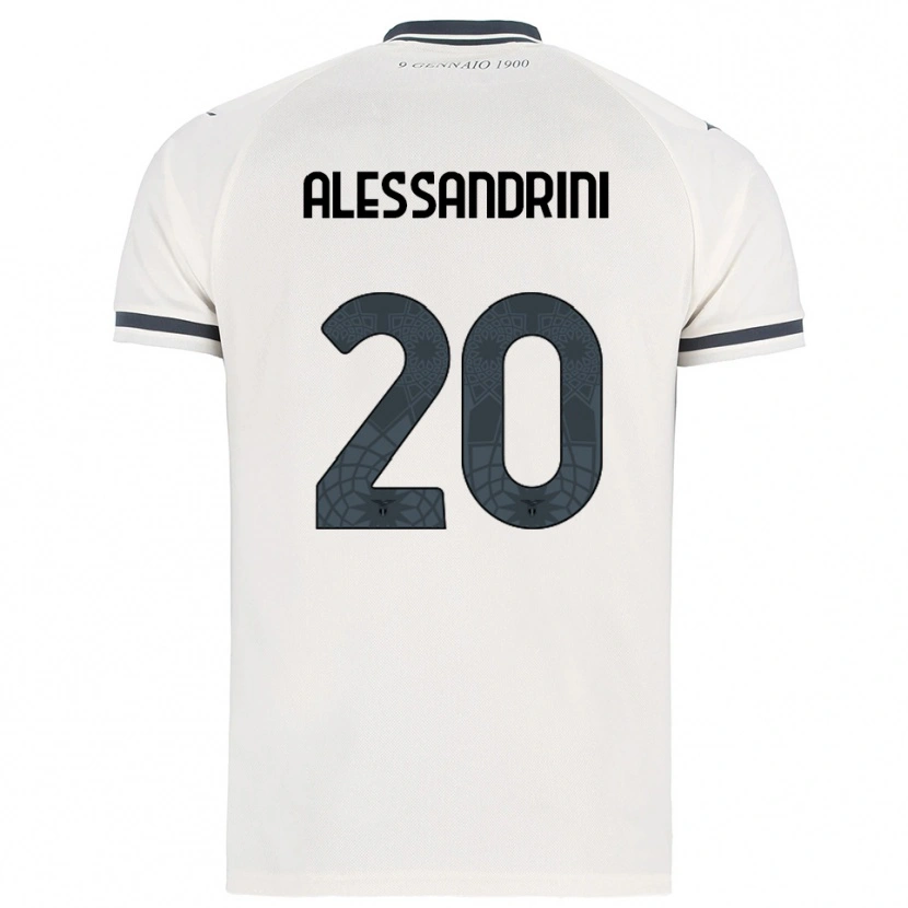 Danxen Niño Camiseta Fabrizio Alessandrini #20 Blanco Marino 2ª Equipación 2025/26 La Camisa