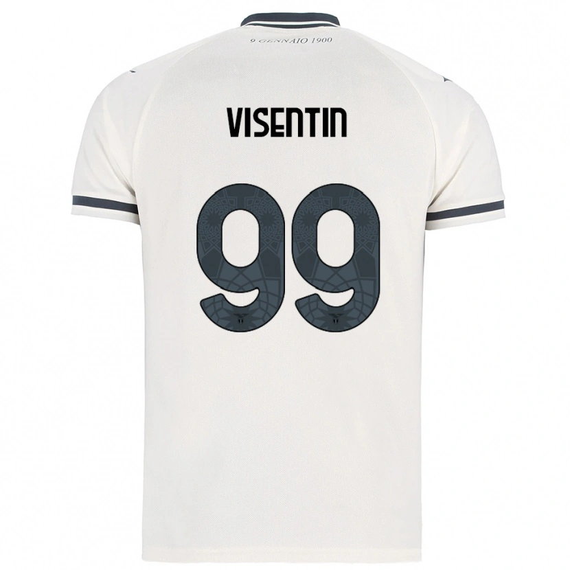 Danxen Niño Camiseta Noemi Visentin #99 Blanco Marino 2ª Equipación 2025/26 La Camisa