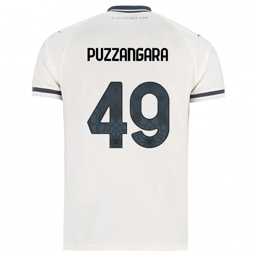 Danxen Niño Camiseta Angelo Antonio Puzzangara #49 Blanco Marino 2ª Equipación 2025/26 La Camisa