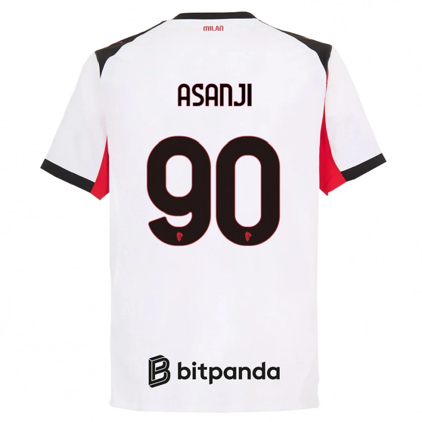Danxen Niño Camiseta Levis Asanji #90 Blanco Negro 2ª Equipación 2025/26 La Camisa