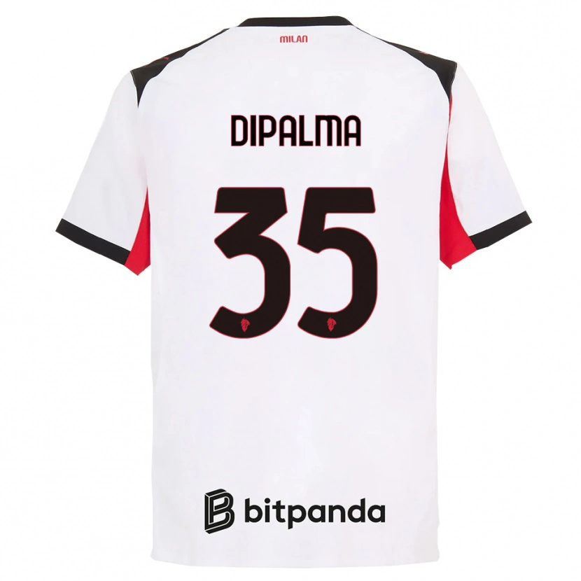 Danxen Niño Camiseta Matteo Dipalma #35 Blanco Negro 2ª Equipación 2025/26 La Camisa