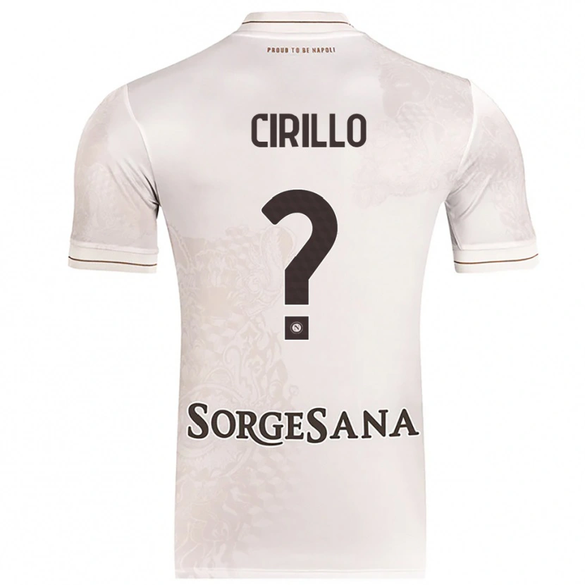 Danxen Niño Camiseta Gioele Cirillo #0 Champán Marrón 2ª Equipación 2025/26 La Camisa