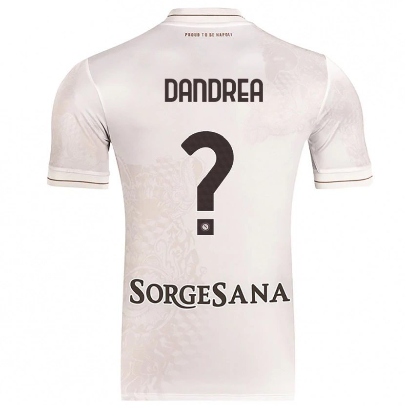 Danxen Niño Camiseta Alessandro Dandrea #0 Champán Marrón 2ª Equipación 2025/26 La Camisa