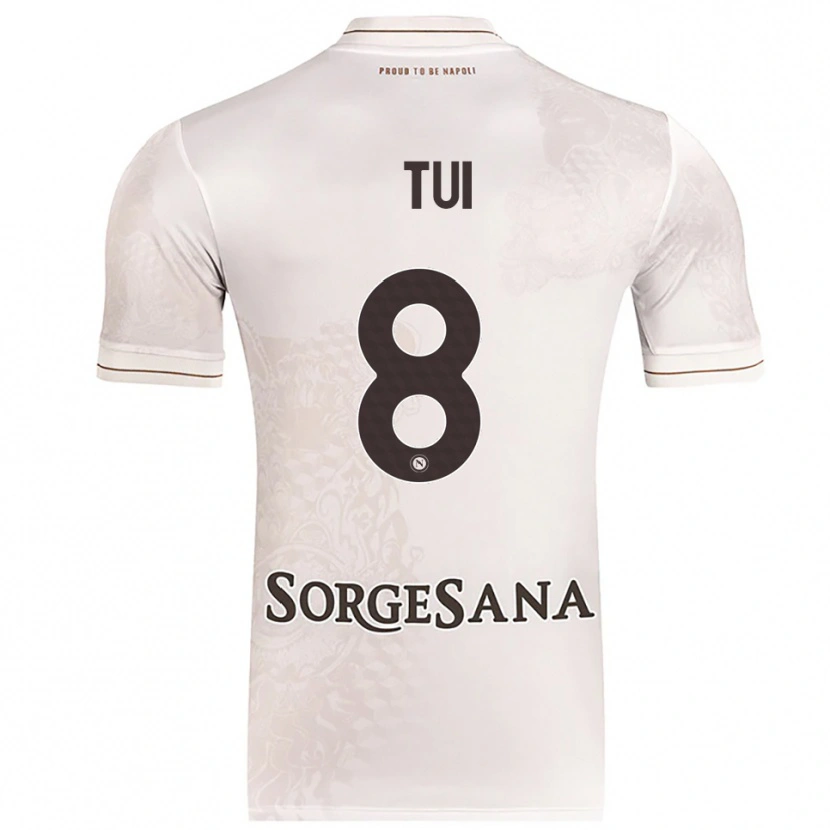 Danxen Niño Camiseta Sara Tui #8 Champán Marrón 2ª Equipación 2025/26 La Camisa