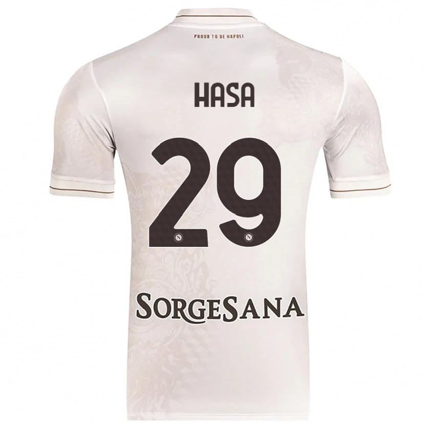 Danxen Niño Camiseta Luis Hasa #29 Champán Marrón 2ª Equipación 2025/26 La Camisa