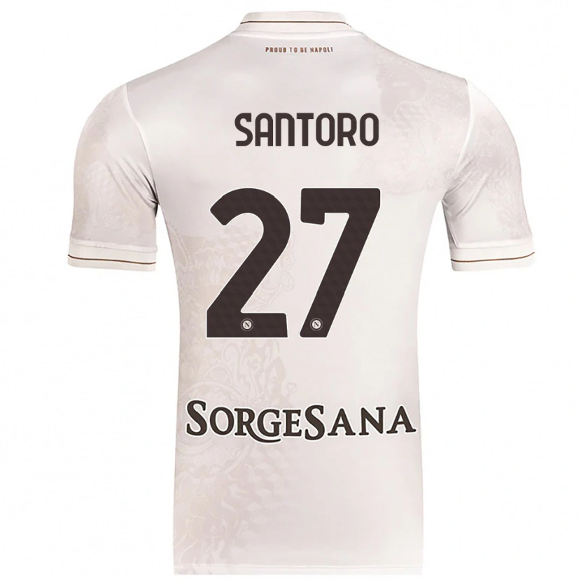 Danxen Niño Camiseta Erika Santoro #27 Champán Marrón 2ª Equipación 2025/26 La Camisa