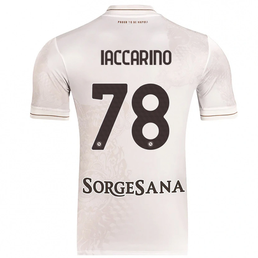 Danxen Niño Camiseta Gennaro Iaccarino #78 Champán Marrón 2ª Equipación 2025/26 La Camisa