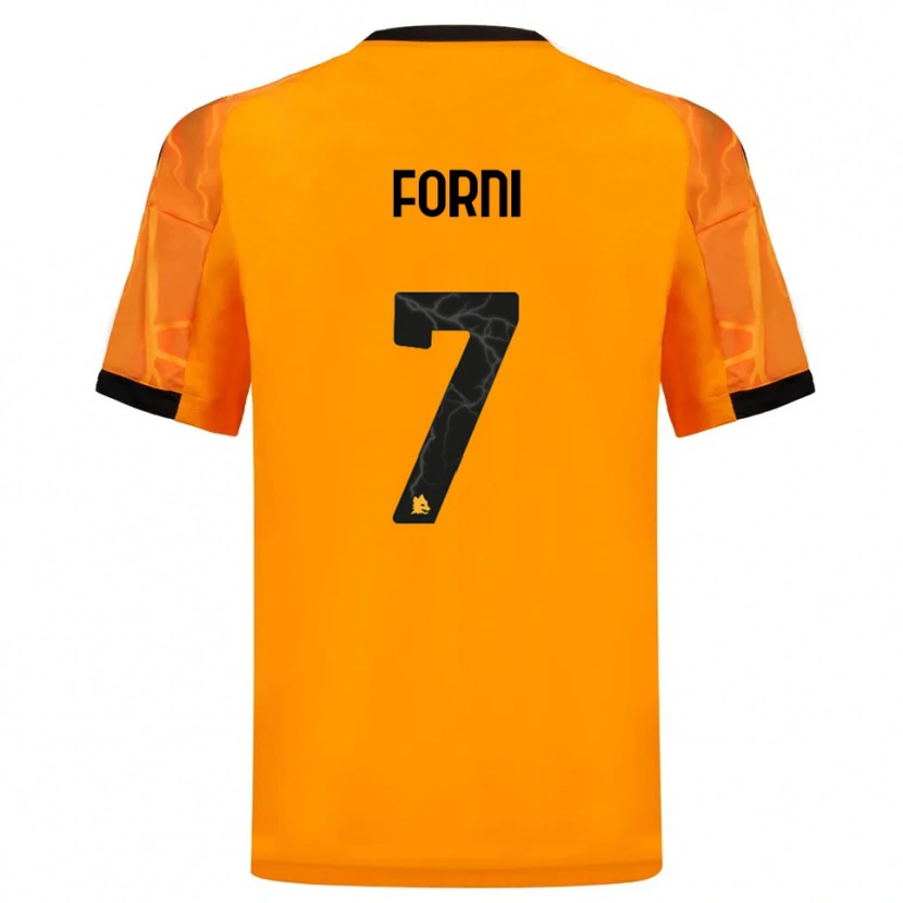 Danxen Niño Camiseta Matteo Forni #7 Naranja Negro 2ª Equipación 2025/26 La Camisa