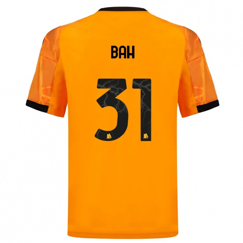 Danxen Niño Camiseta Muhammed Bah #31 Naranja Negro 2ª Equipación 2025/26 La Camisa