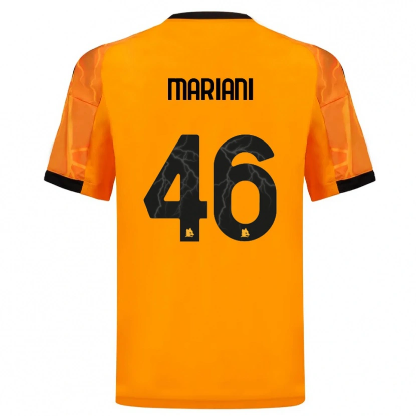 Danxen Niño Camiseta Christian Mariani #46 Naranja Negro 2ª Equipación 2025/26 La Camisa