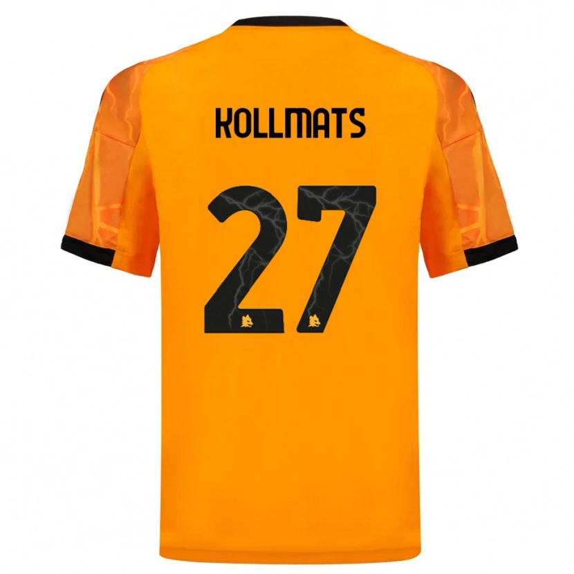 Danxen Niño Camiseta Beata Kollmats #27 Naranja Negro 2ª Equipación 2025/26 La Camisa