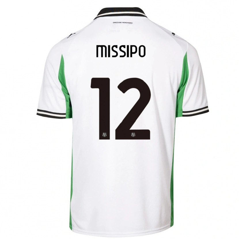 Danxen Niño Camiseta Kassandra Missipo #12 Blanco Verde Negro 2ª Equipación 2025/26 La Camisa