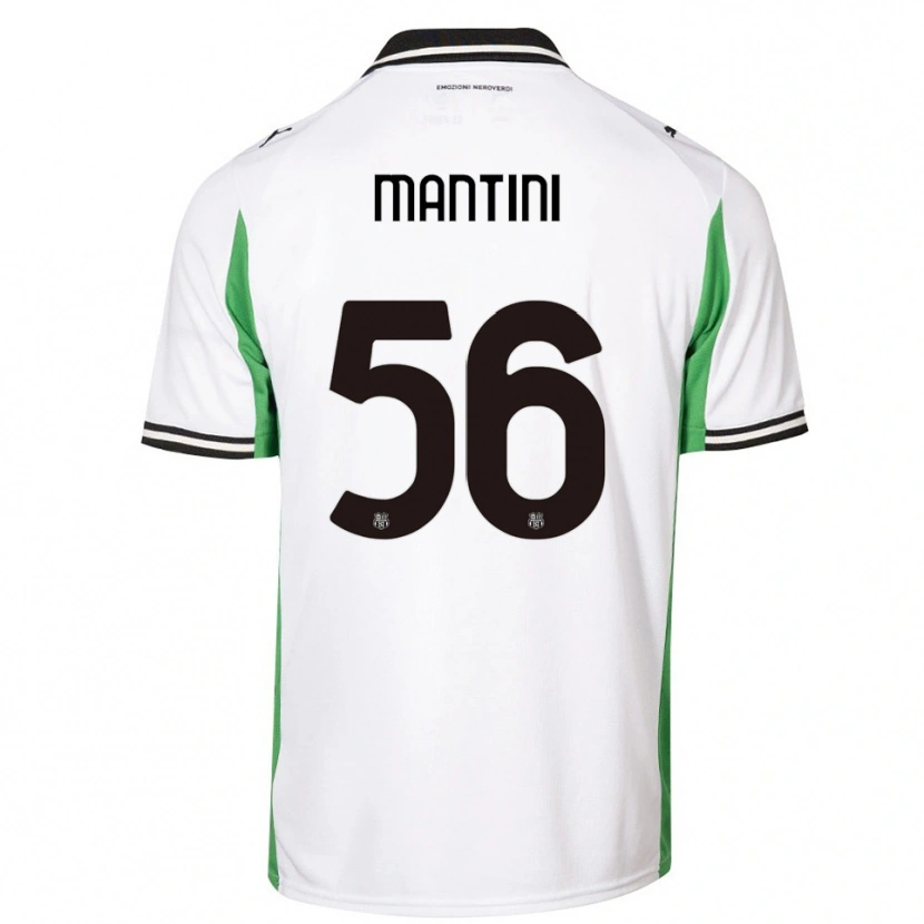 Danxen Niño Camiseta Raffaele Mantini #56 Blanco Verde Negro 2ª Equipación 2025/26 La Camisa