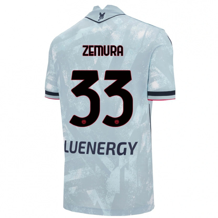 Danxen Niño Camiseta Jordan Zemura #33 Azul Claro Negro 2ª Equipación 2025/26 La Camisa