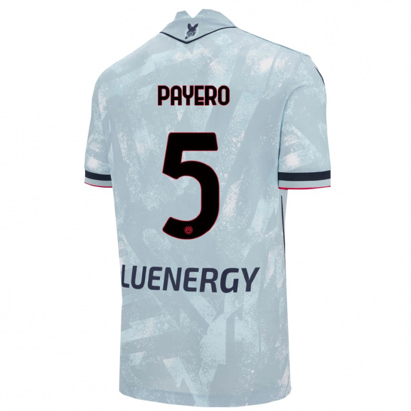 Danxen Niño Camiseta Martín Payero #5 Azul Claro Negro 2ª Equipación 2025/26 La Camisa