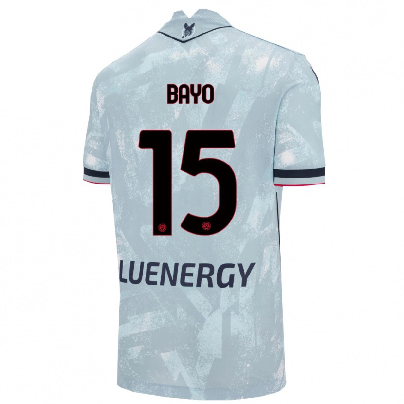 Danxen Niño Camiseta Vakoun Bayo #15 Azul Claro Negro 2ª Equipación 2025/26 La Camisa