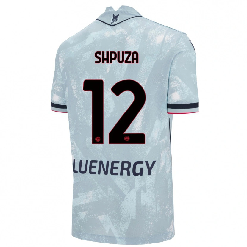Danxen Niño Camiseta Kleo Shpuza #12 Azul Claro Negro 2ª Equipación 2025/26 La Camisa