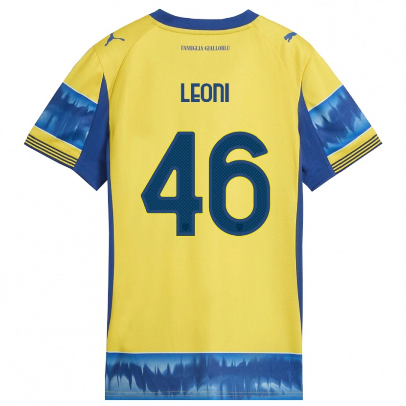 Danxen Niño Camiseta Giovanni Leoni #46 Amarillo Azul 2ª Equipación 2025/26 La Camisa