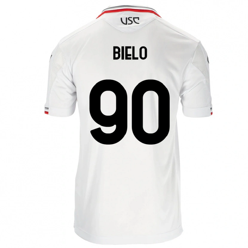 Danxen Niño Camiseta Manu Bielo #90 Blanco Rojo 2ª Equipación 2025/26 La Camisa